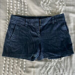 LOFT Blue Jean Shorts Mid-Rise Tailored Fit